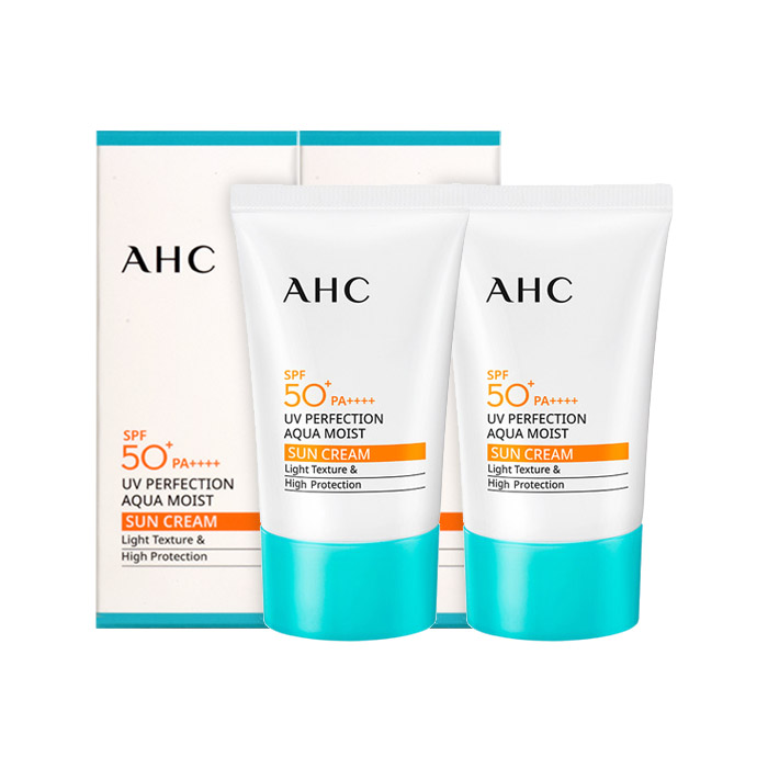 유브이 퍼펙션 아쿠아 모이스트 선크림 50ml x 2개